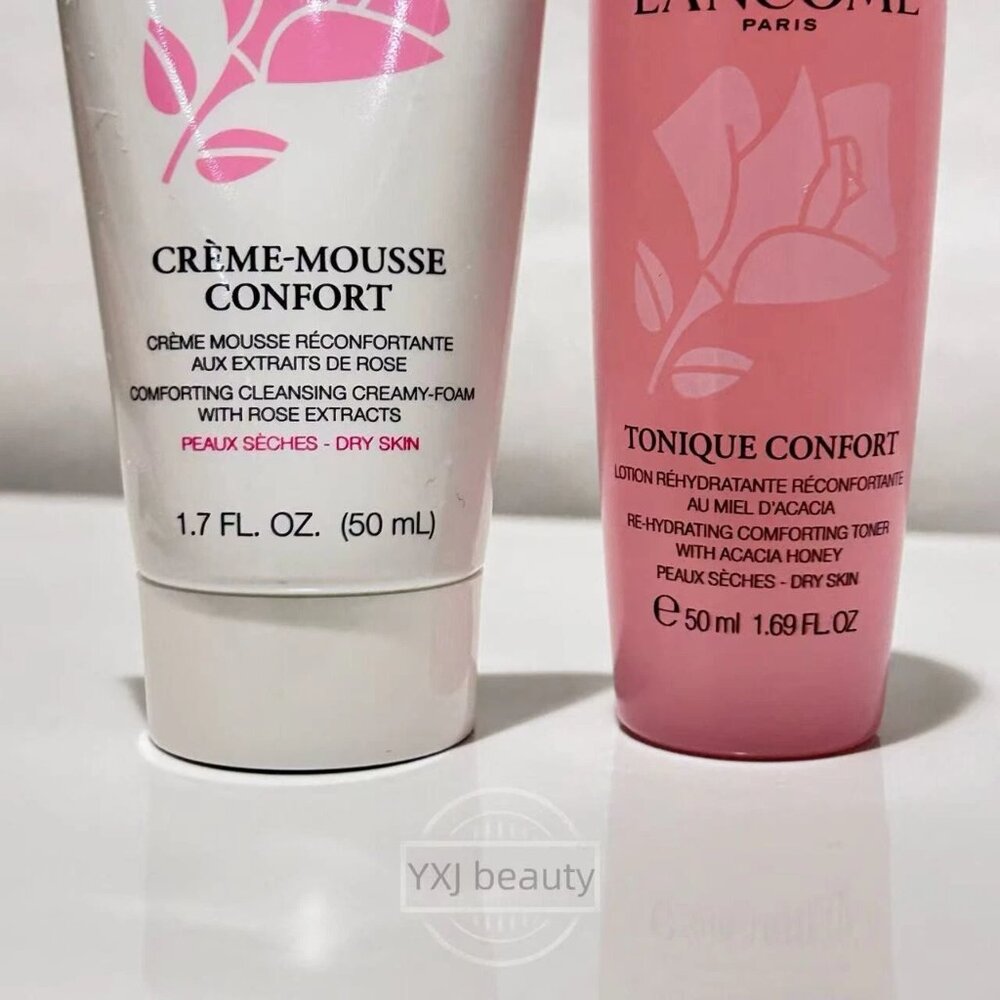 Lancome Creamy Foam Cleanser + Hydrating Toners Set Travel size 50 ml/1.7 oz~New - Picture 3 of 3